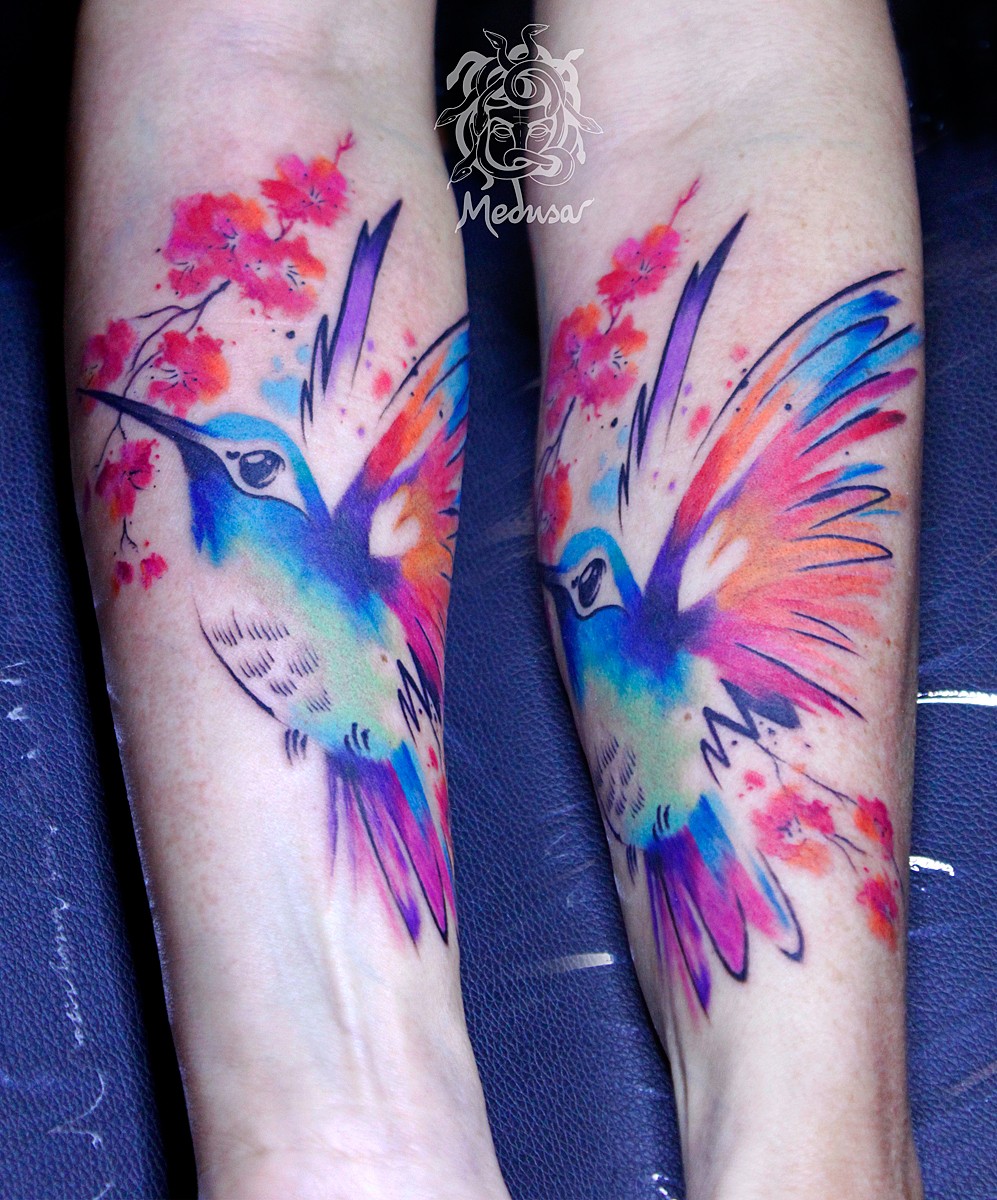 Watercolor tattoo Frýdek